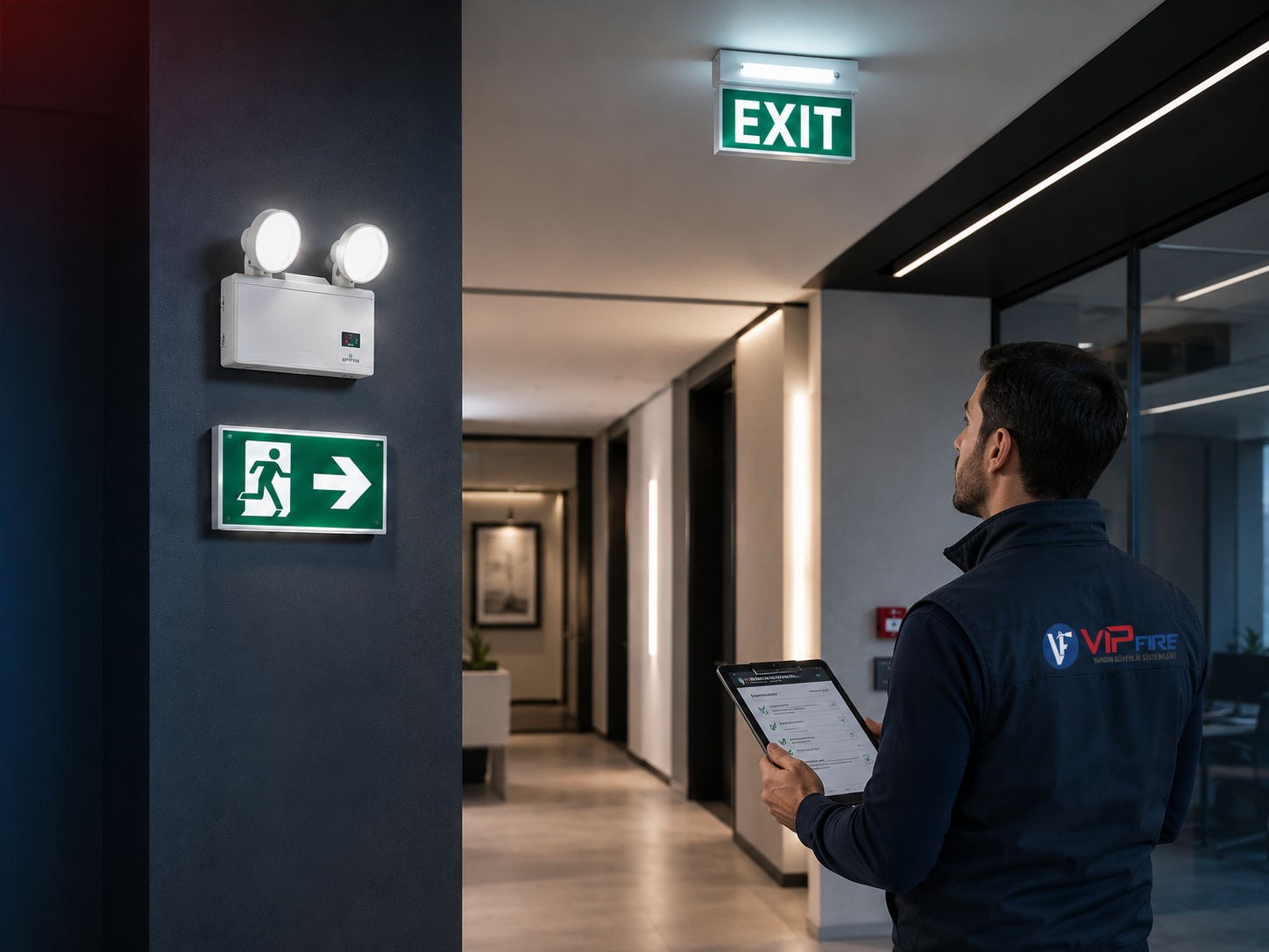 Exit levhası test ve teslim uygulaması
